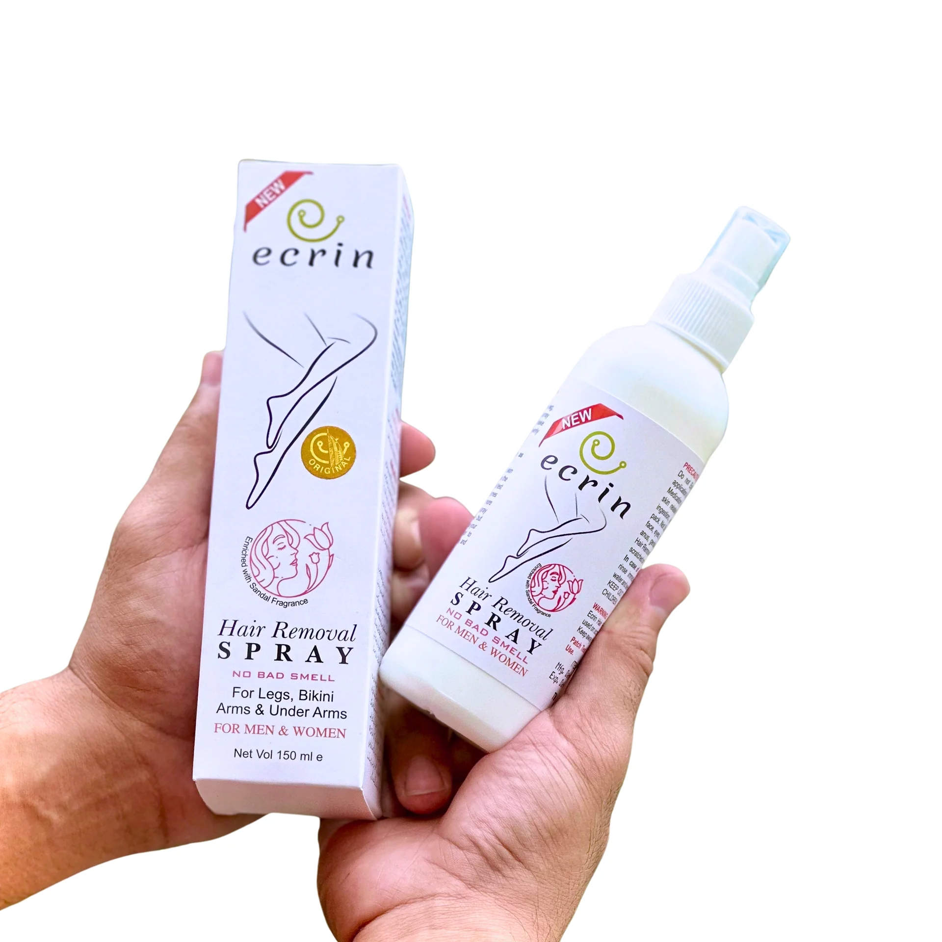 Ecrin Hair Removal Spray | For Men and Women | 100% Original